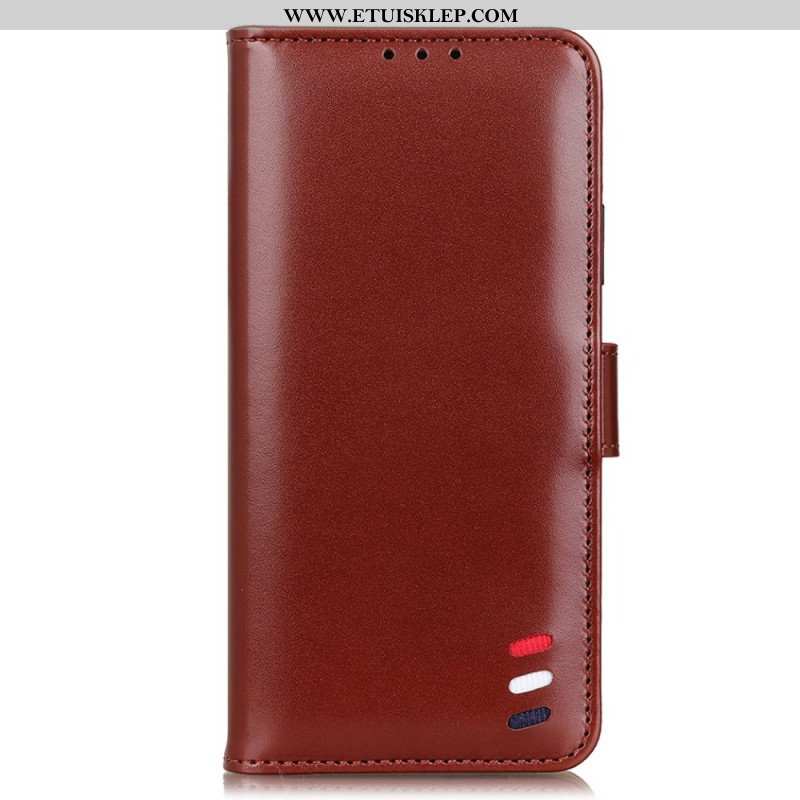 Etui Folio do Xiaomi Redmi Note 11 Pro Plus 5G Trójkolorowy Efekt Skóry